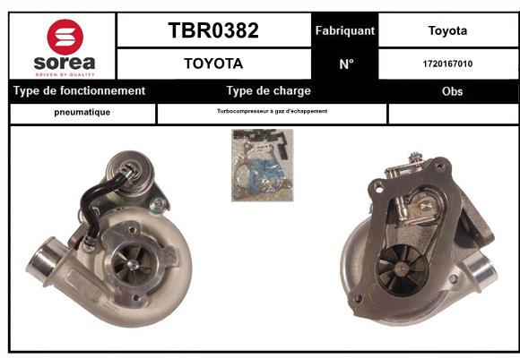 Compresor,sistem de supraalimentare TBR0382 EAI