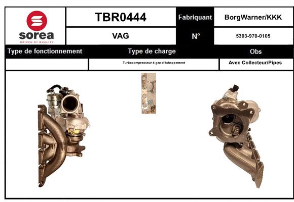 Compresor,sistem de supraalimentare TBR0444 EAI