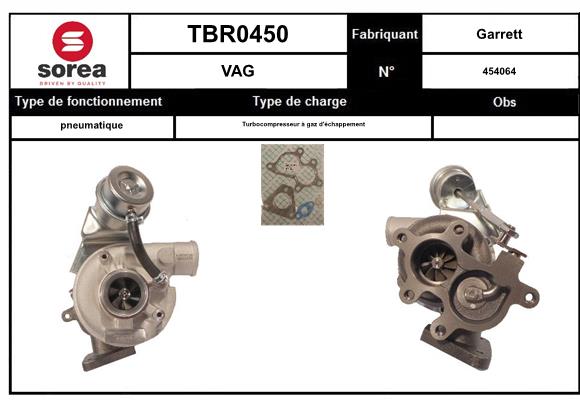 Compresor,sistem de supraalimentare TBR0450 EAI