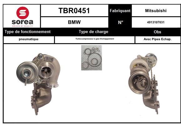 Compresor,sistem de supraalimentare TBR0451 EAI