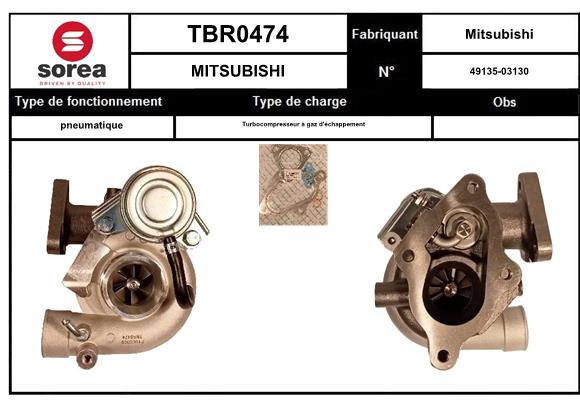 Compresor,sistem de supraalimentare TBR0474 EAI