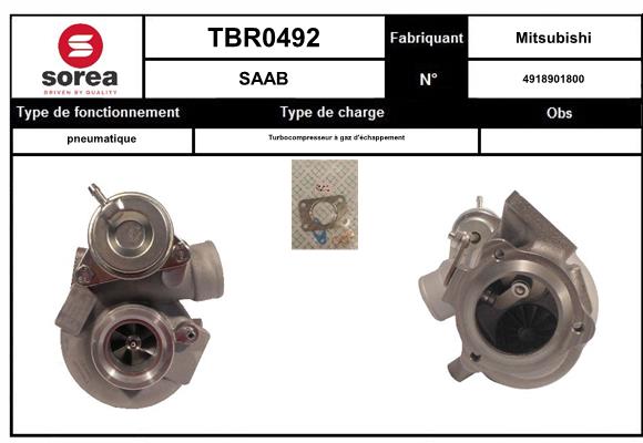 Compresor,sistem de supraalimentare TBR0492 EAI