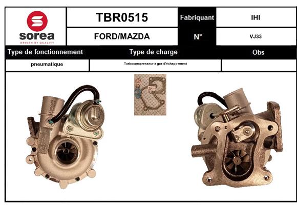 Compresor,sistem de supraalimentare TBR0515 EAI