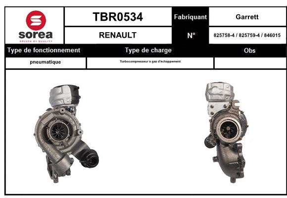 Compresor,sistem de supraalimentare TBR0534 EAI