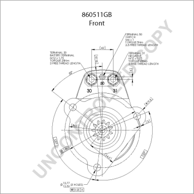 Starter 860511GB PRESTOLITE ELECTRIC