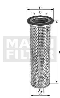 Filtru aer secundar C 12 100 x MANN-FILTER