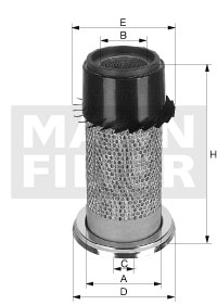 Filtru aer C 28 357 MANN-FILTER