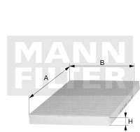 Filtru, aer habitaclu CU 2232/1 MANN-FILTER