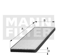 Filtru, aer habitaclu CUK 23 004-2 MANN-FILTER