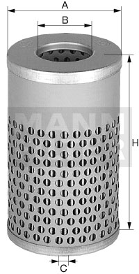 Filtru, sistem hidraulic primar H 617 n MANN-FILTER