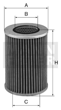 Filtru, sistem hidraulic primar HD 1258/2 MANN-FILTER