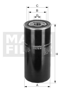 Filtru ulei W 1150/7 MANN-FILTER