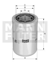 Filtru, sistem hidraulic primar WH 1257/1 MANN-FILTER