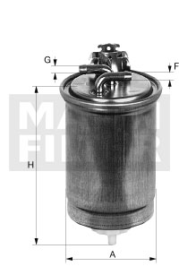 Filtru combustibil WK 853/12 z MANN-FILTER