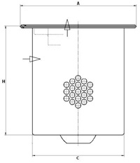 Filtru, aer comprimat LE 24 003 x MANN-FILTER