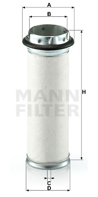 Filtru aer secundar CF 711 MANN-FILTER