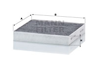 Filtru, aer habitaclu CUK 18 009 MANN-FILTER