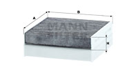 Filtru, aer habitaclu CUK 21 016 MANN-FILTER