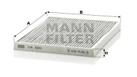 Filtru, aer habitaclu CUK 2243 MANN-FILTER