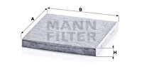 Filtru, aer habitaclu CUK 22 021 MANN-FILTER