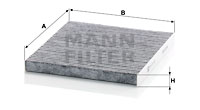 Filtru, aer habitaclu CUK 23 009 MANN-FILTER