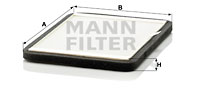 Filtru, aer habitaclu CUK 2424 MANN-FILTER