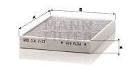 Filtru, aer habitaclu CUK 2733 MANN-FILTER