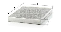 Filtru, aer habitaclu CUK 2842 MANN-FILTER