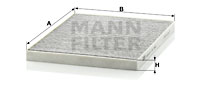 Filtru, aer habitaclu CUK 3042 MANN-FILTER