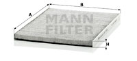 Filtru, aer habitaclu CUK 3059 MANN-FILTER