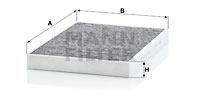 Filtru, aer habitaclu CUK 31 003 MANN-FILTER