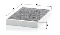 Filtru, aer habitaclu CUK 34 003 MANN-FILTER