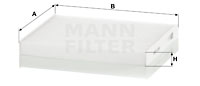 Filtru, aer habitaclu CU 17 001 MANN-FILTER