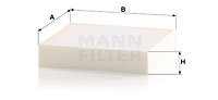 Filtru, aer habitaclu CU 1830 MANN-FILTER