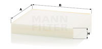 Filtru, aer habitaclu CU 18 009 MANN-FILTER