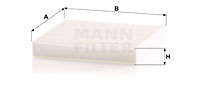 Filtru, aer habitaclu CU 1919 MANN-FILTER