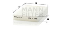 Filtru, aer habitaclu CU 2028 MANN-FILTER