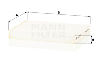 Filtru, aer habitaclu CU 21 009 MANN-FILTER