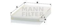 Filtru, aer habitaclu CU 2218 MANN-FILTER