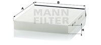 Filtru, aer habitaclu CU 2240 MANN-FILTER