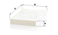 Filtru, aer habitaclu CU 22 016 MANN-FILTER