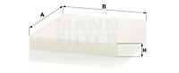 Filtru, aer habitaclu CU 23 019 MANN-FILTER