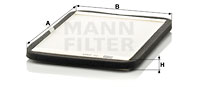 Filtru, aer habitaclu CU 2424 MANN-FILTER