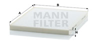 Filtru, aer habitaclu CU 2434 MANN-FILTER