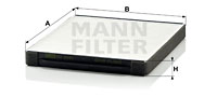 Filtru, aer habitaclu CU 2441 MANN-FILTER