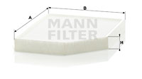 Filtru, aer habitaclu CU 2450 MANN-FILTER