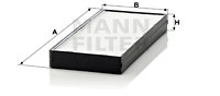 Filtru, aer habitaclu CU 2521-2 MANN-FILTER