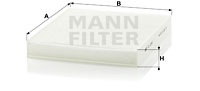 Filtru, aer habitaclu CU 2545 MANN-FILTER