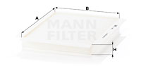 Filtru, aer habitaclu CU 2622 MANN-FILTER