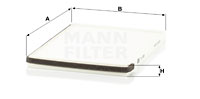 Filtru, aer habitaclu CU 2630 MANN-FILTER